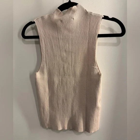 Mango Buttoned Ribbed Top - Picture 5 of 6